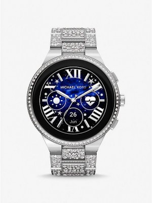 Michael Kors Gen 6 Camille Pave Smart Horloge Dames Zilver | 062591-CNE