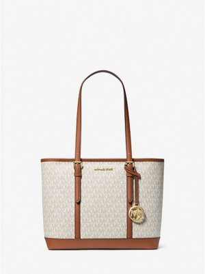 Michael Kors Jet Set Travel Small Logo Tote Tassen Dames Lichtgeel | 048397-RTO