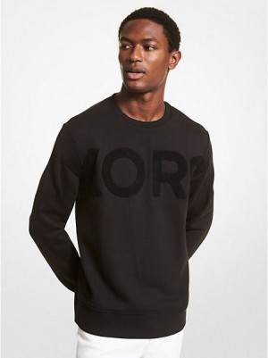 Michael Kors Kors Katoenen Sweatshirts Heren Zwart | 673251-DUI