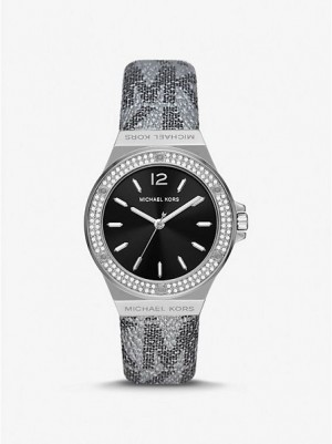 Michael Kors Lennox Pave Horloge Dames Zilver | 538620-JUM