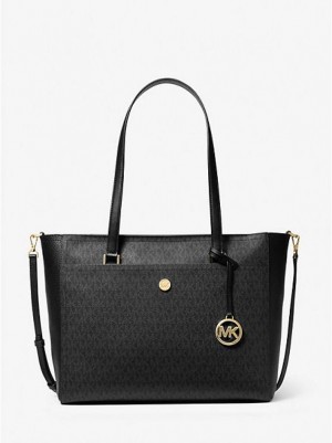 Michael Kors Maisie Large Logo 3-in-1 Tote Tassen Dames Zwart | 469832-FNU