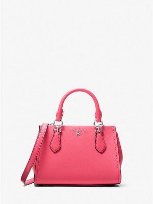 Michael Kors Marilyn Small Saffiano Leren Crossbodytassen Dames Roze | 543801-JPB