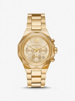 Michael Kors Oversized Raquel Horloge Dames Goud | 578936-EIN