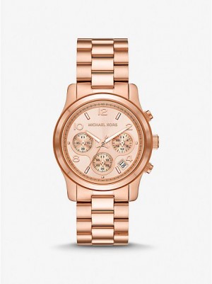 Michael Kors Runway Horloge Dames Roze Goud | 962081-HEZ