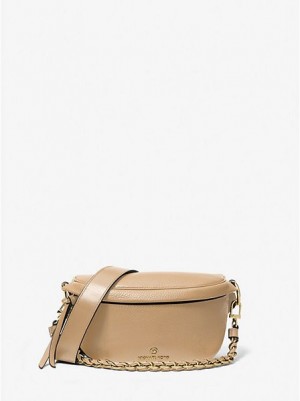 Michael Kors Slater Extra-small Pebbled Leren Schoudertassen Dames Bruin | 081653-VZC