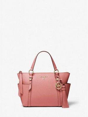 Michael Kors Sullivan Small Saffiano Leren Tote Tassen Dames Roze | 517826-QED