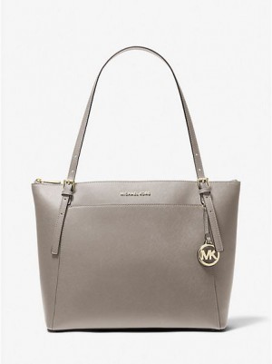 Michael Kors Voyager Large Saffiano Leren Tote Tassen Dames Grijs | 128547-PEJ