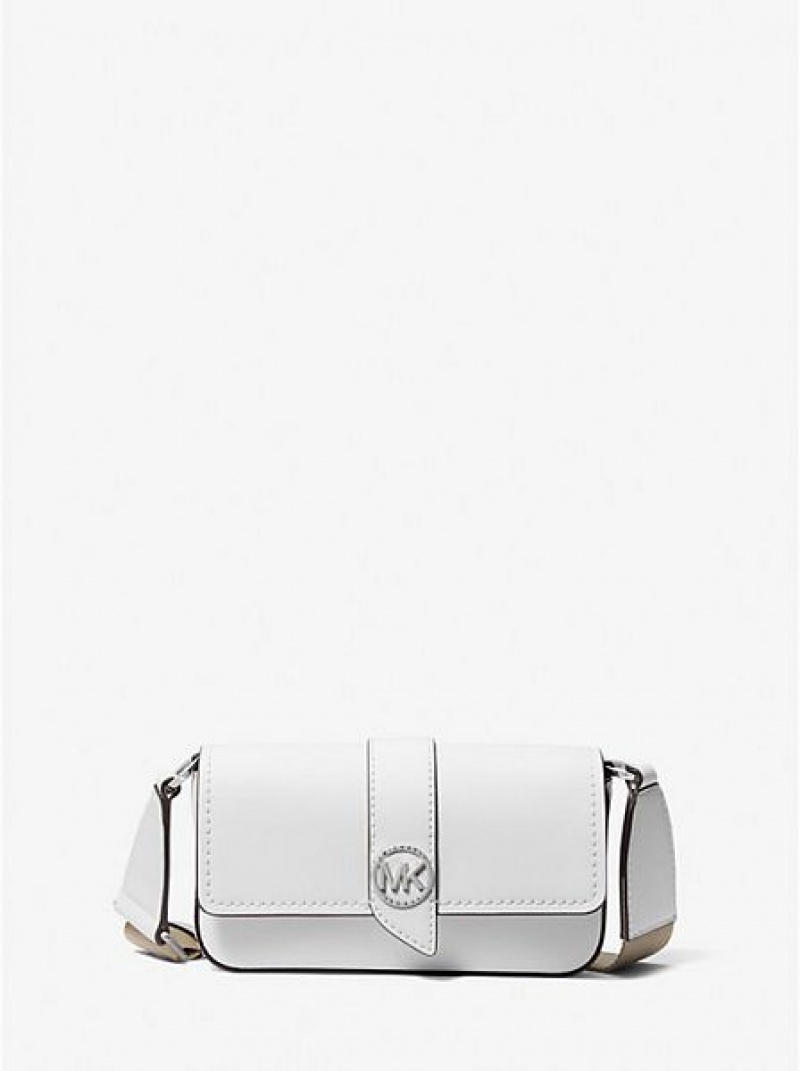 Michael Kors Greenwich Extra-small Saffiano Leren Sling Crossbodytassen Dames Wit | 641032-VWT