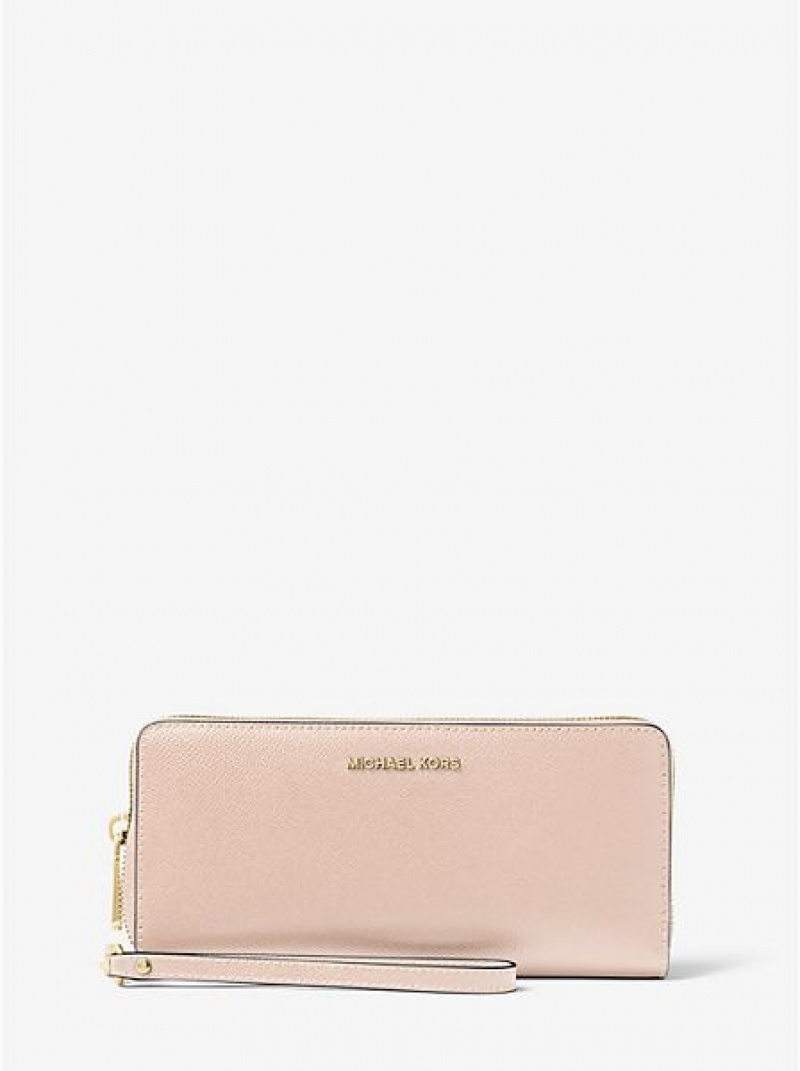 Michael Kors Leren Continental Portefeuille Dames Roze | 860735-MGV