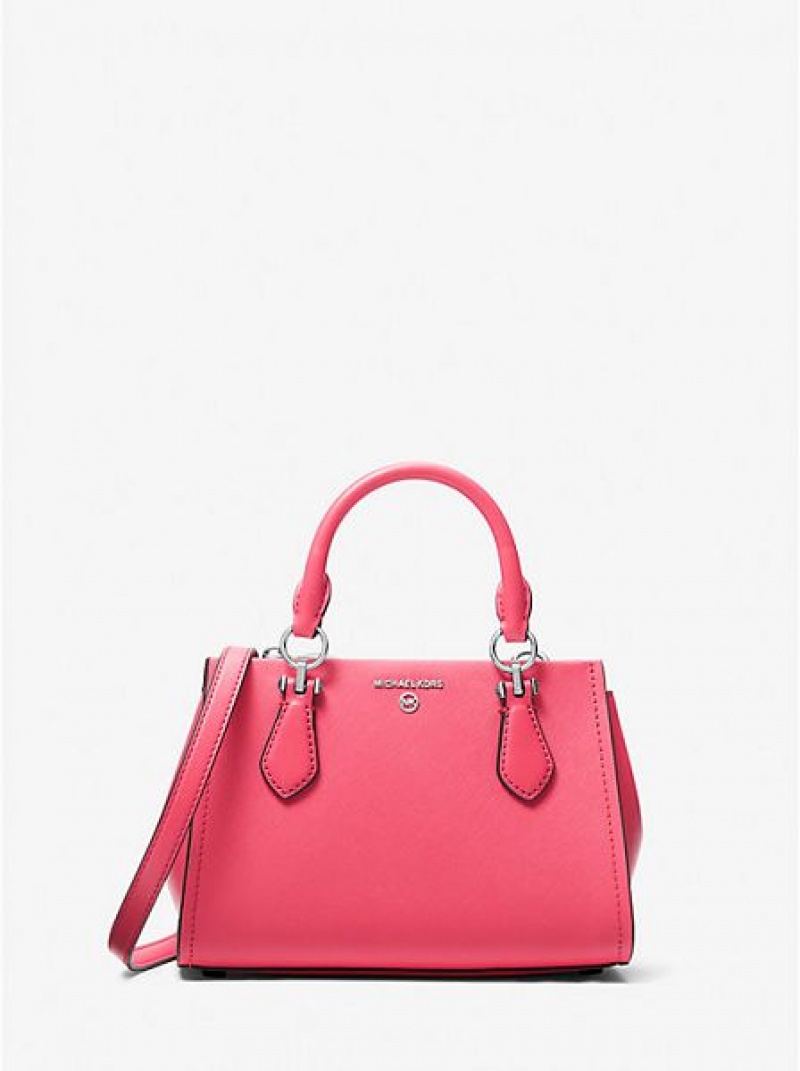 Michael Kors Marilyn Small Saffiano Leren Crossbodytassen Dames Roze | 416905-ORG