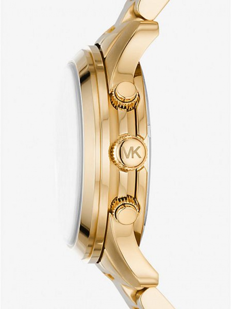 Michael Kors Runway Horloge Dames Goud | 294351-JTF