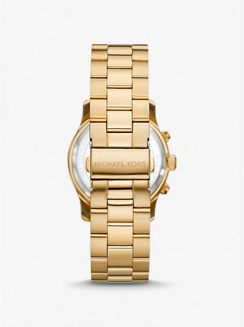 Michael Kors Runway Horloge Dames Goud | 294351-JTF