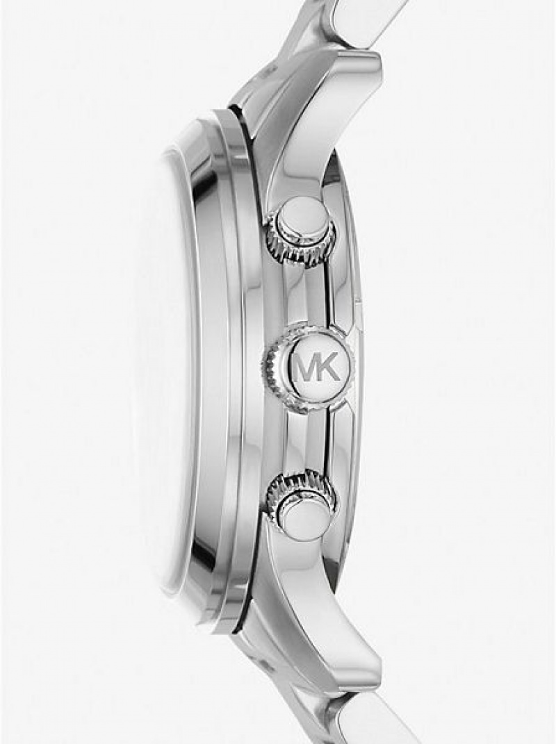 Michael Kors Runway Horloge Dames Zilver | 216704-NYT