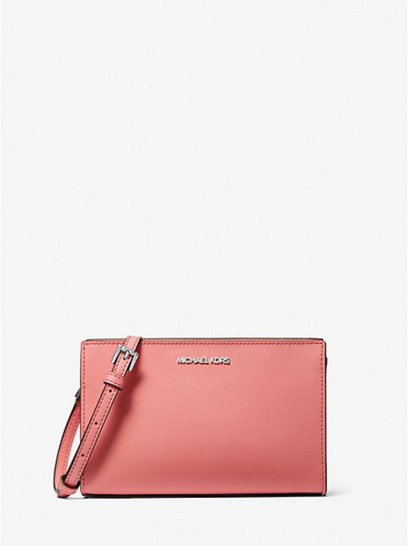 Michael Kors Sheila Small Faux Leren Crossbodytassen Dames Roze | 260978-AMV