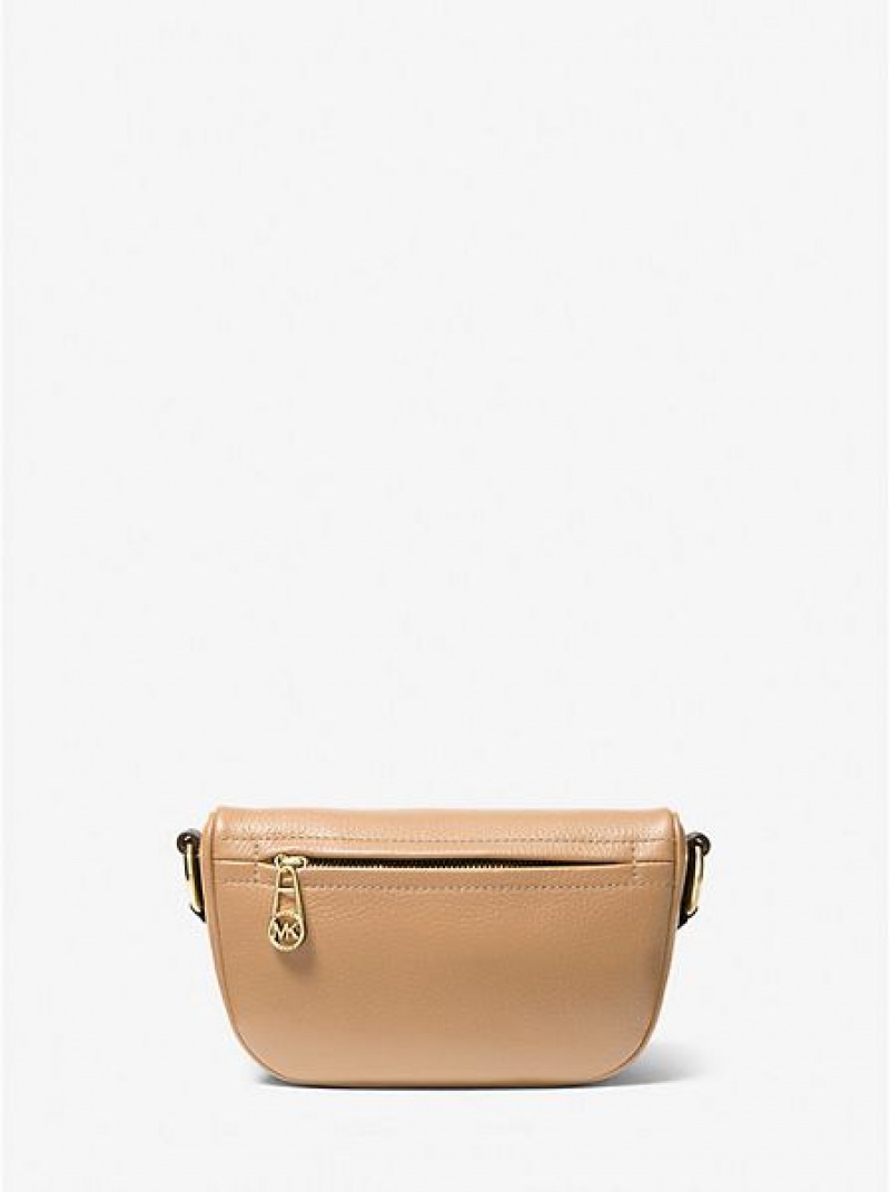 Michael Kors Slater Extra-small Pebbled Leren Schoudertassen Dames Bruin | 961084-OAF