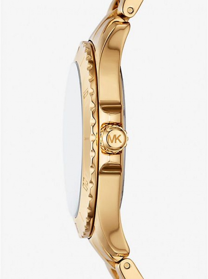 Michael Kors Slim Everest Horloge Dames Goud | 279140-NWI