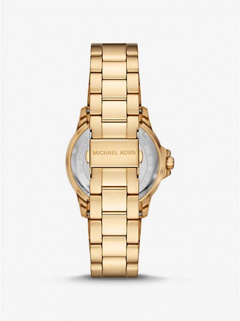 Michael Kors Slim Everest Horloge Dames Goud | 279140-NWI