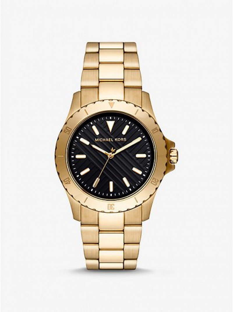 Michael Kors Slim Everest Horloge Dames Goud | 279140-NWI