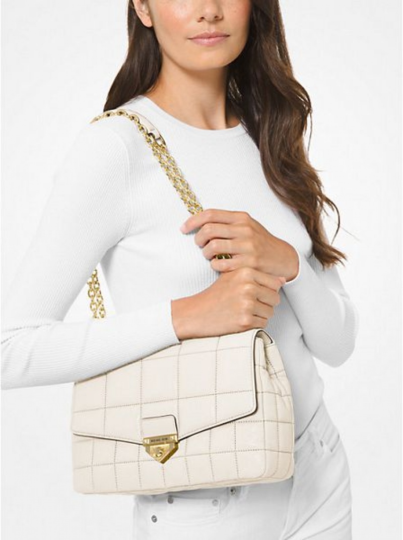 Michael Kors Soho Extra-large Gewatteerd Leren Schoudertassen Dames Room | 619025-TQO