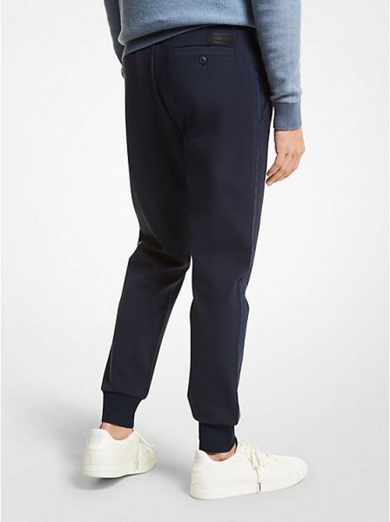 Michael Kors Stretch Knit Joggingbroeken Heren Donkerblauw | 835049-VGE