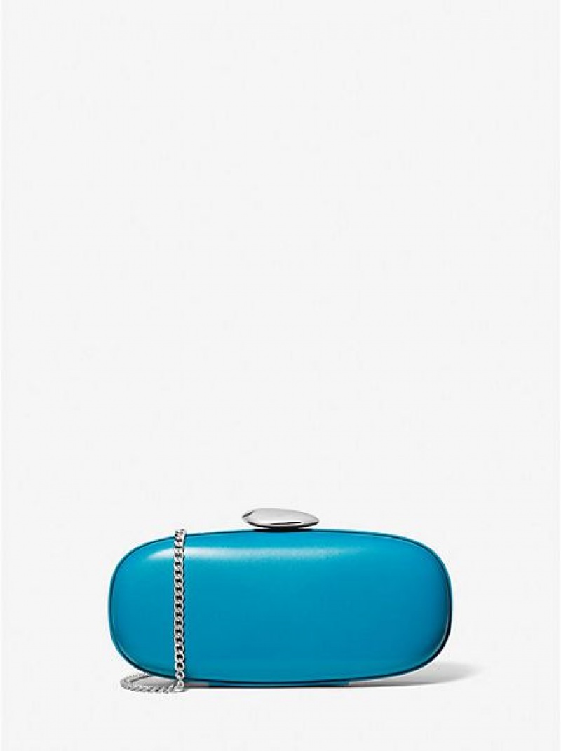 Michael Kors Tina Small Leren Mini Tassen Dames Turquoise | 642705-RSB